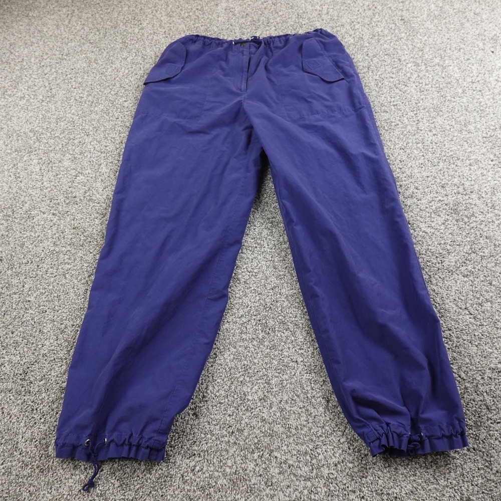 VTG Ralph Lauren Pants Mens M Blue Track Drawstring Jogger Sweatpants Preppy 90s